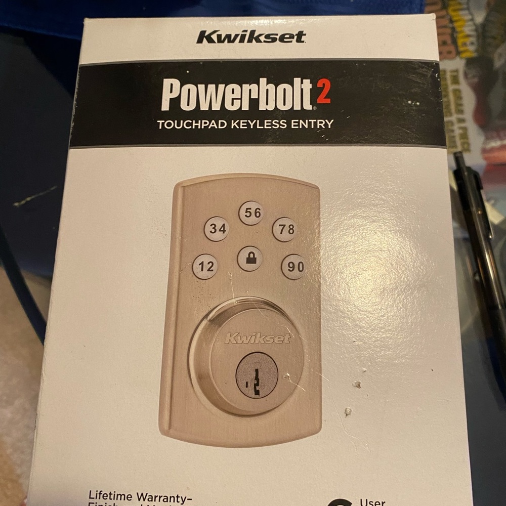 Kwikset Powerbolt 2 Touchpad Keyless Entry 6 user codes brand new still in box